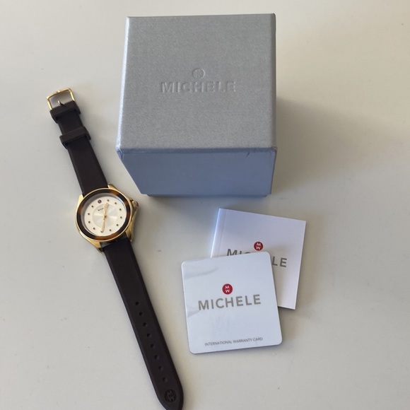 Michele jelly watch band with tortoise ring